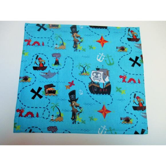 Pirate chalkboard placemat, quiet activity, travel art mat - Picture 4 of 5